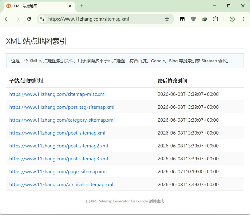 图片[10]-网站地图插件 XML Sitemap Generator for Google 使用指南-十一张