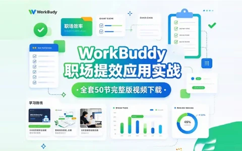 WorkBuddy 职场提效应用实战（全套50节完整版视频下载）-十一张
