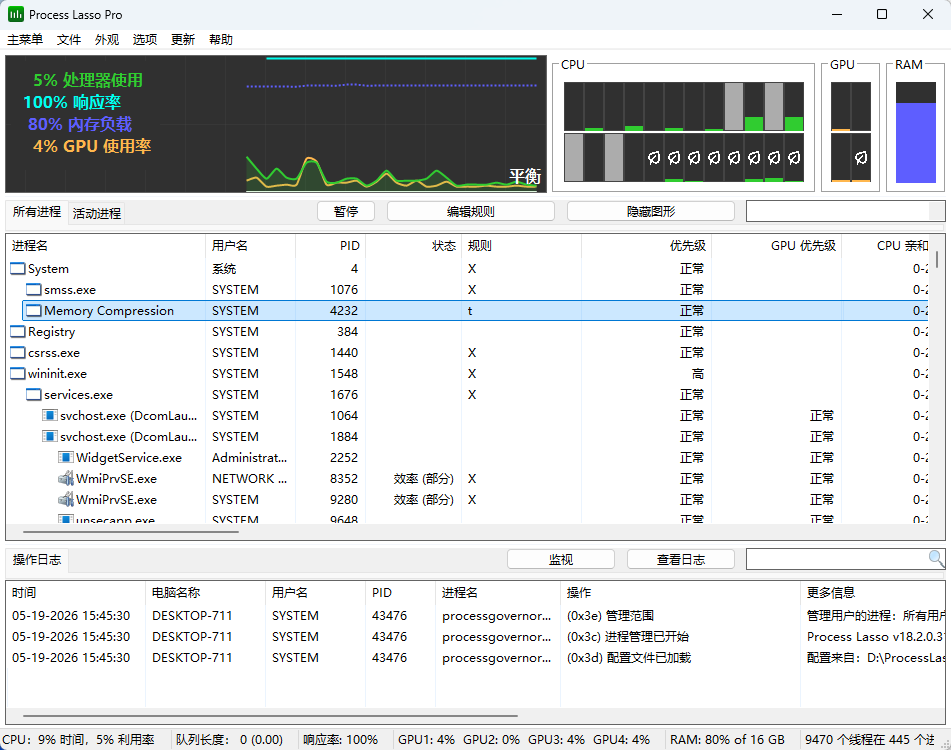 图片[1]-进程优化工具 Process Lasso v18.2.0.31 多语便携版-十一张